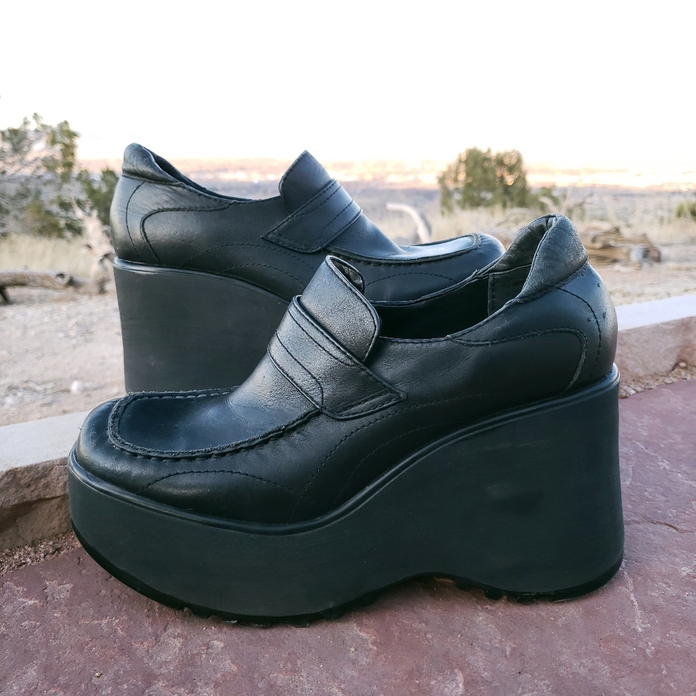 Steve Madden 90s Vintage Chunky Platform Shoes 10